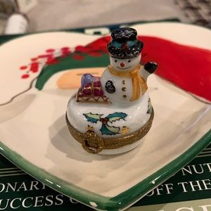 Limoges frosty the snowman